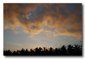 village sunset