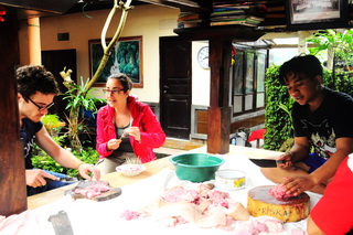 Balinese traditional cuisine cooking